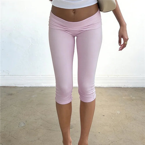 Women's pink yoga pants yoga made from soft stretch fabric