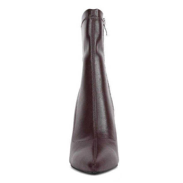 Yolo High Pointed Heeled Ankle Boot - VacationGrabs