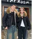 Women's Barbour jacket padded with faux fur collar for winter style