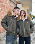 Women’s Barbour jacket padded, olive green, warm and stylish for winter