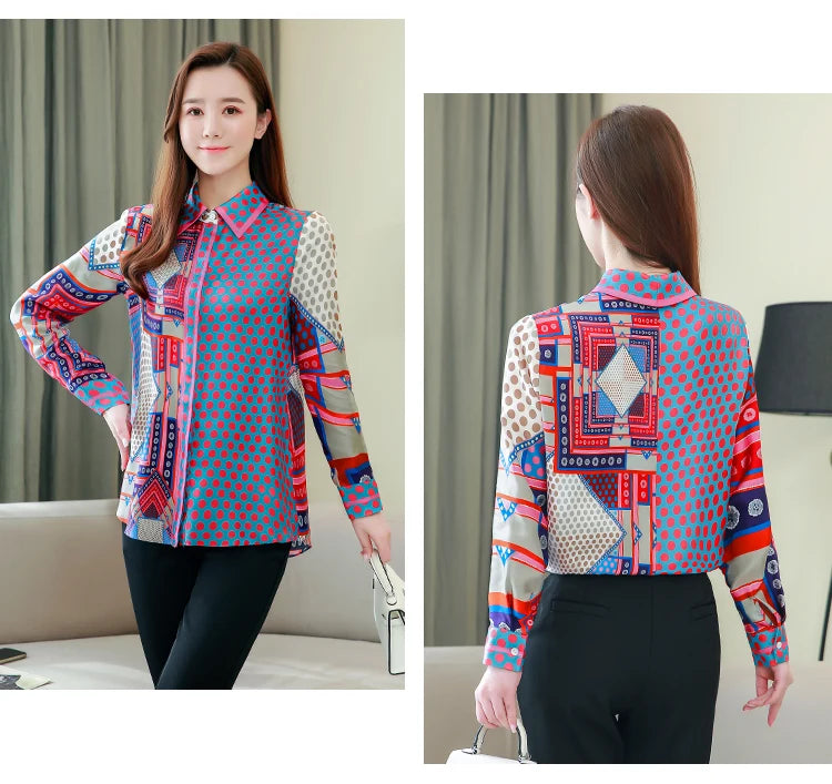 Women's colorful button up shirt for men, perfect for casual outings