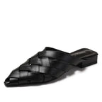Black woven casual men shoes for stylish everyday wear