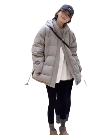 Chaqueta acolchada con capucha para mujer para viajes con estilo