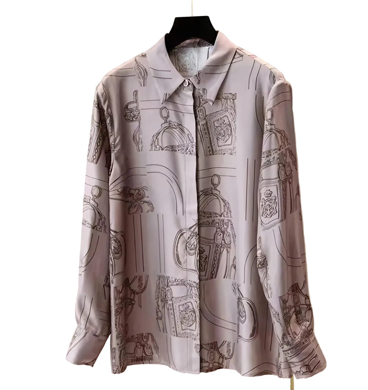 Women's printed blouse in light pink, perfect summer tops for women