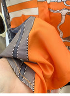 VacationGrabs orange women's shirt, lightweight fabric, perfect summer tops for women