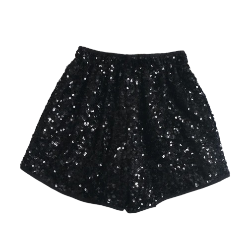 Women's Sequined Clubwear Shorts for Vacation Worthy Style