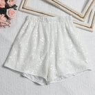 Women's white sequined shorts, vacation worthy for beach parties