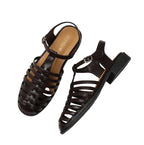 Women's brown strappy sandals for casual summer outings
