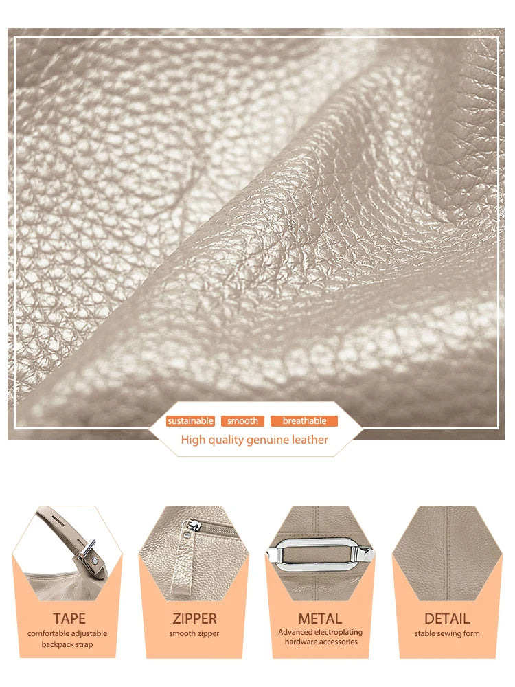 High-quality beige coach purse shoulder bag made of genuine leather