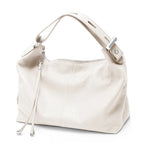 Cream leather coach purse shoulder bag for stylish daily use