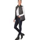 ZENANA zip front lightweight vest in dark gray, perfect for layering in cooler weather