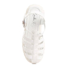 Rag Company Zurie chunky gladiator sandals in white with a comfortable adjustable strap design