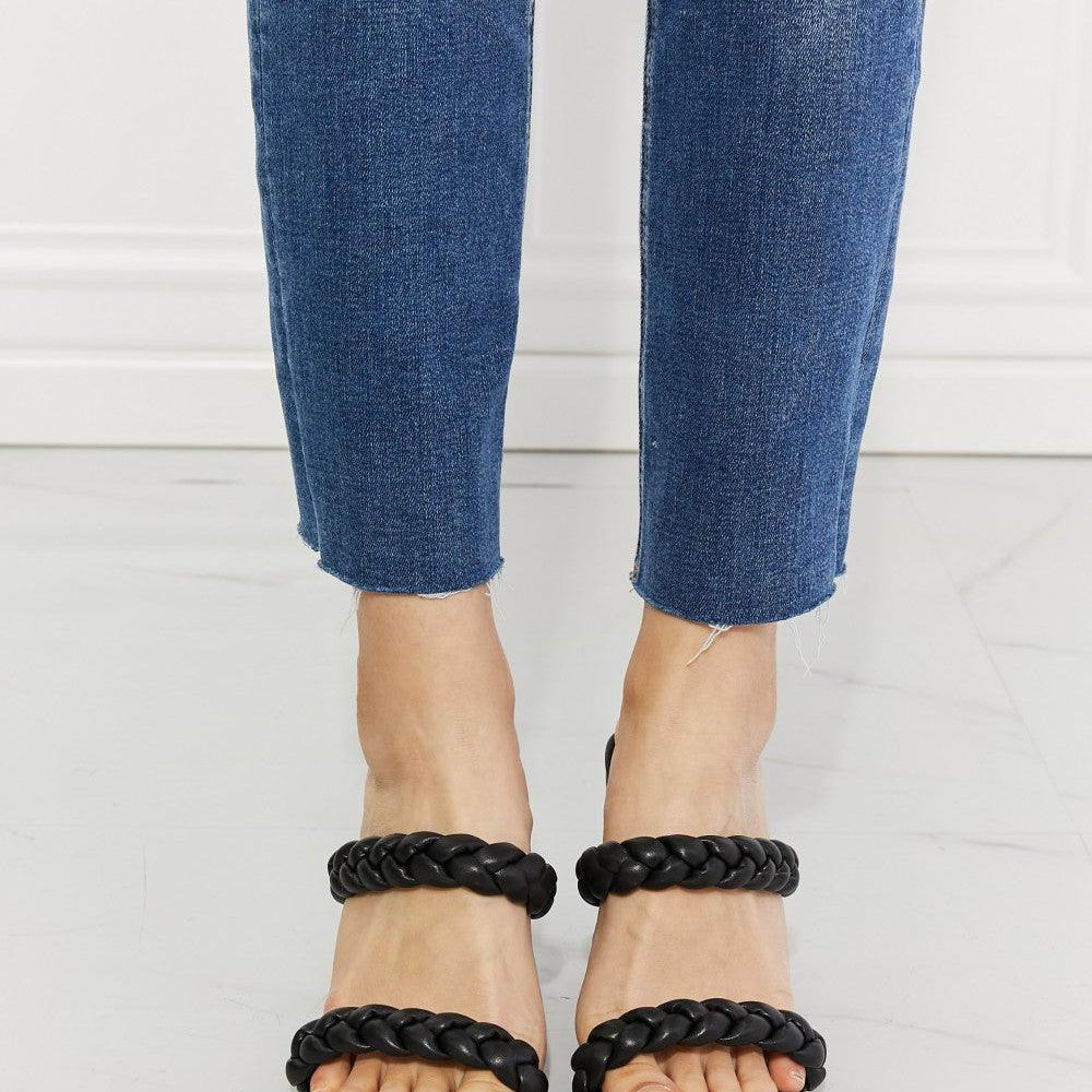 Women's Shoes - Sandals Double Braided Block Heel Sandals