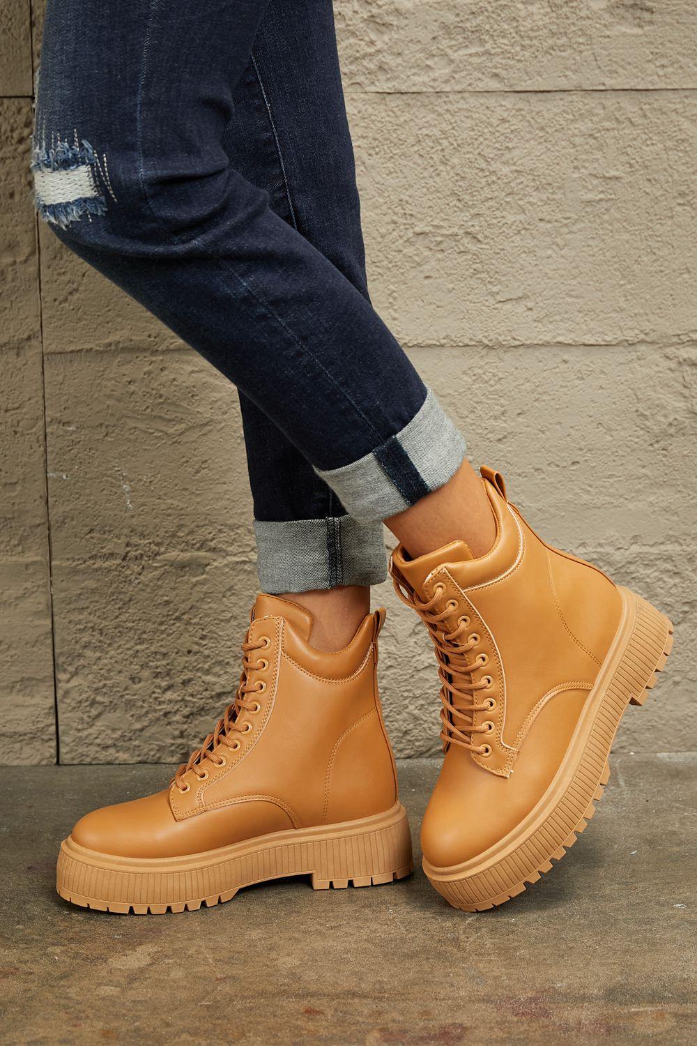Women's Shoes - Boots East Lion Corp Platform Combat Boots