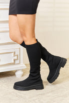 Women's Shoes - Boots WILD DIVA Footwear Knee High Platform Sock Boots
