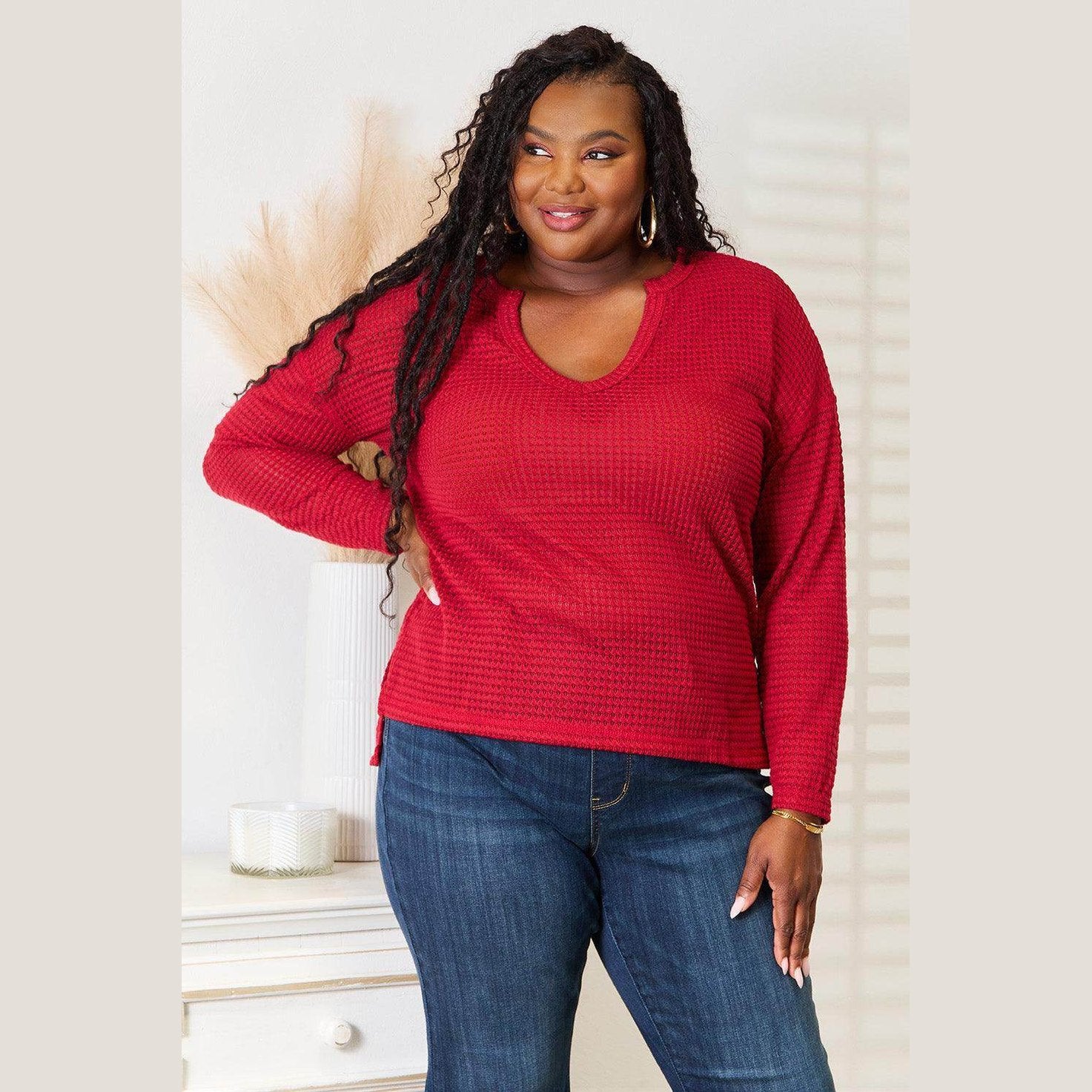 Culture Code Full Size Wide Notch Relax Top - VacationGrabs