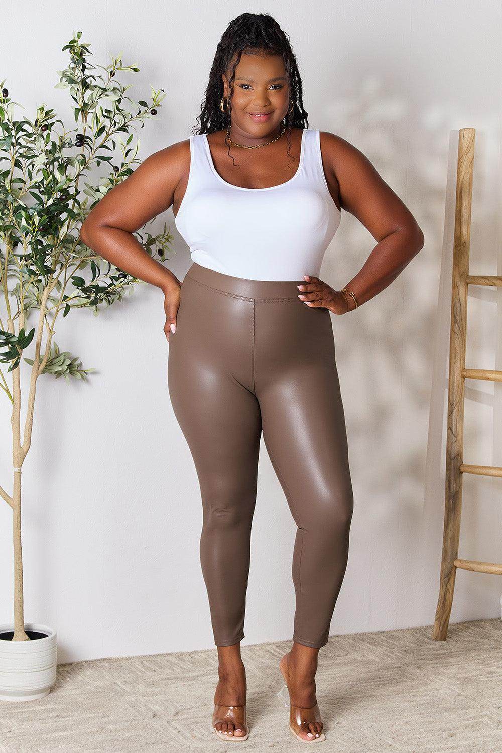 e.Luna Full Size High Waist Skinny Pants - VacationGrabs