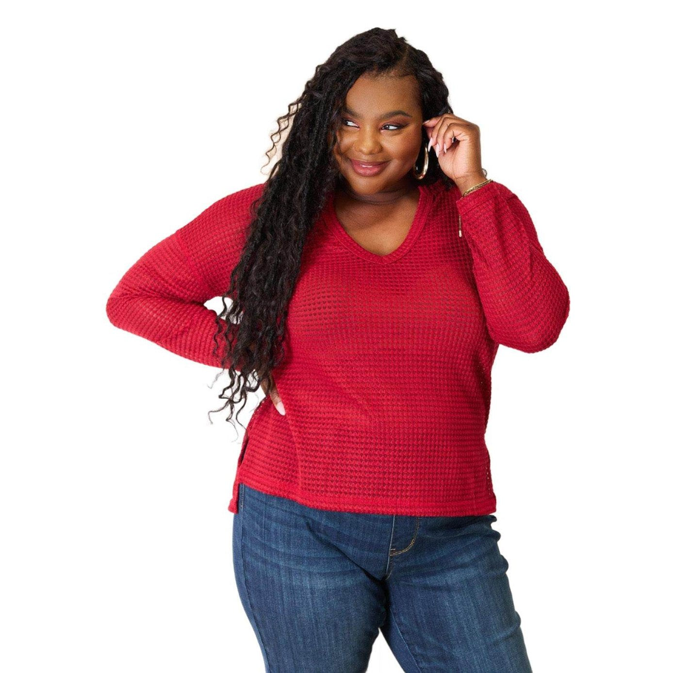 Culture Code Full Size Wide Notch Relax Top - VacationGrabs