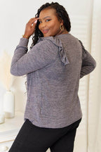 Double Take Square Neck Ruffle Shoulder Long Sleeve T-Shirt - VacationGrabs