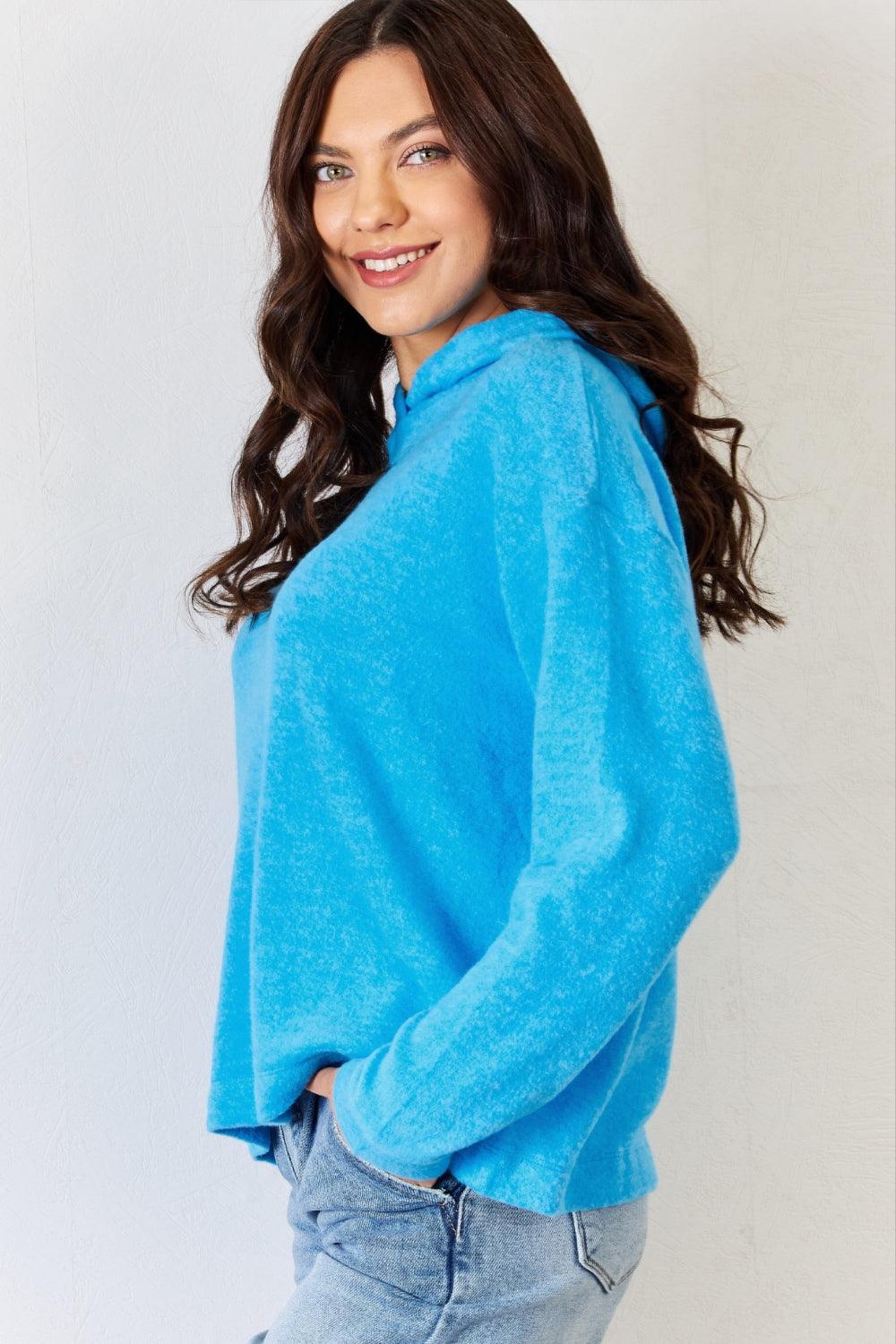 Women's Sweatshirts & Hoodies Zenana Full Size Long Sleeve Cozy Hoodie