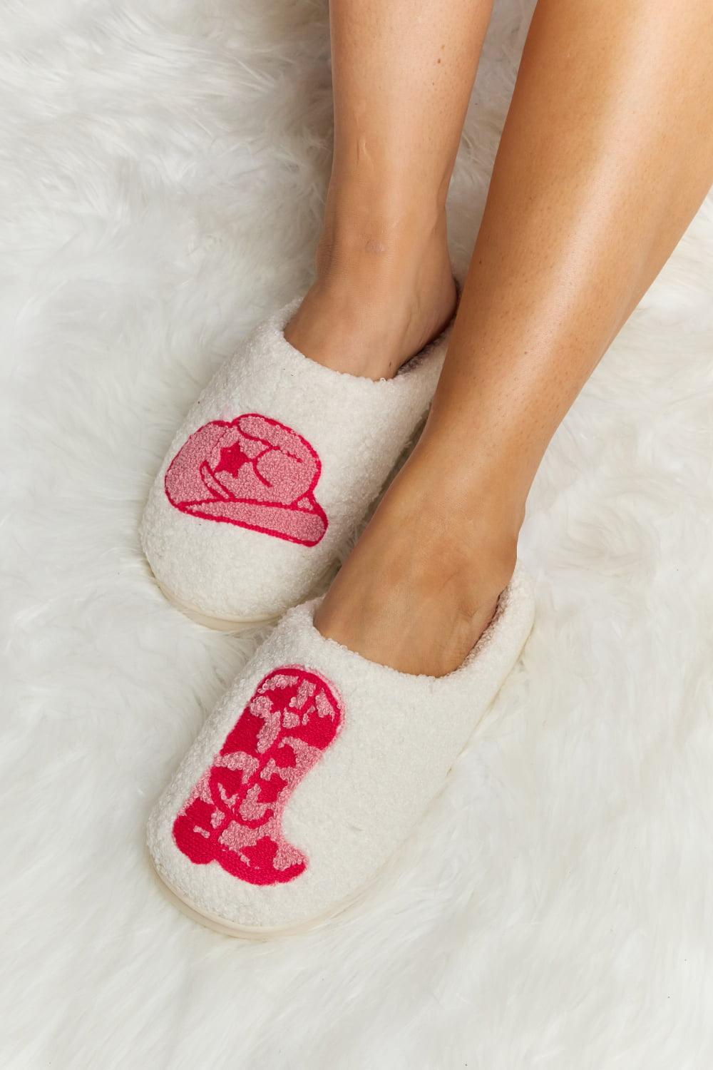 Women's Shoes - Slippers Melody Printed Plush Slide Slippers