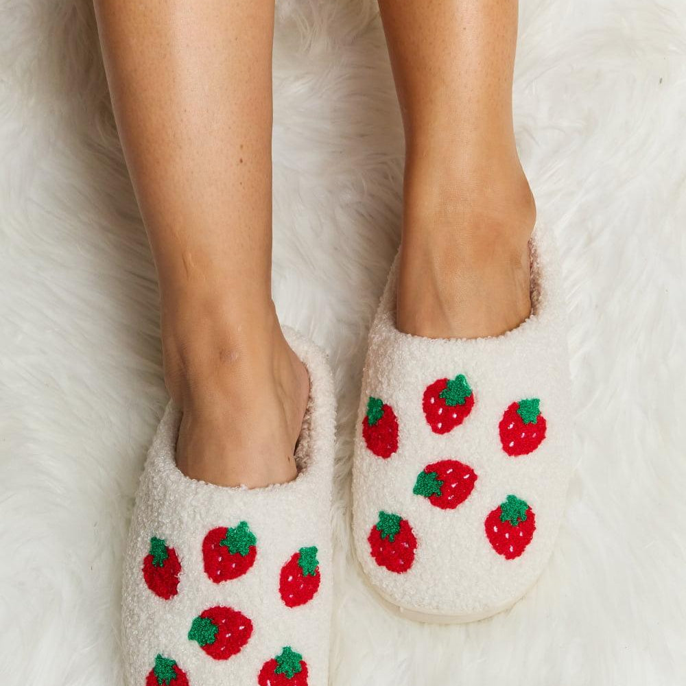 Women's Shoes - Slippers Melody Printed Plush Slide Slippers