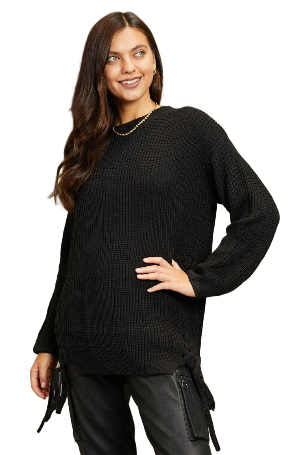 Women's Sweaters e.Luna Chunk Tunic Sweater