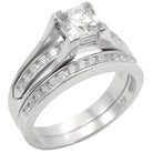 Elegant 925 sterling silver women's ring with sparkling diamond accents and a stunning center stone