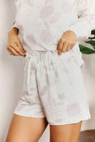 Women's Sleepwear/Loungewear Double Take Floral Long Sleeve Top and Shorts Loungewear Set
