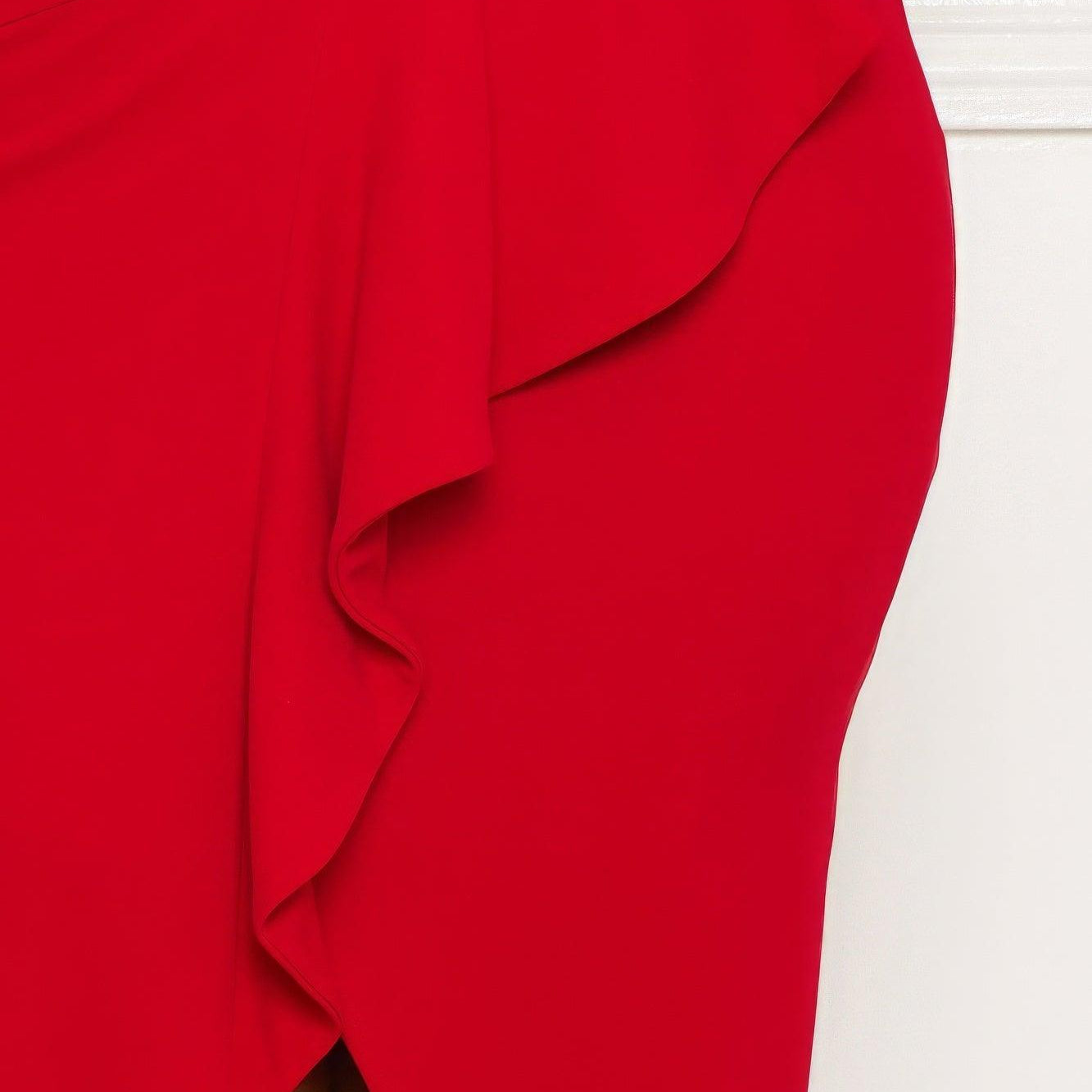 Women's Dresses Pleated Detail Plus Maxi Dress