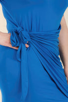 Women's Dresses Plus Wrap Side Tie Mini Dress