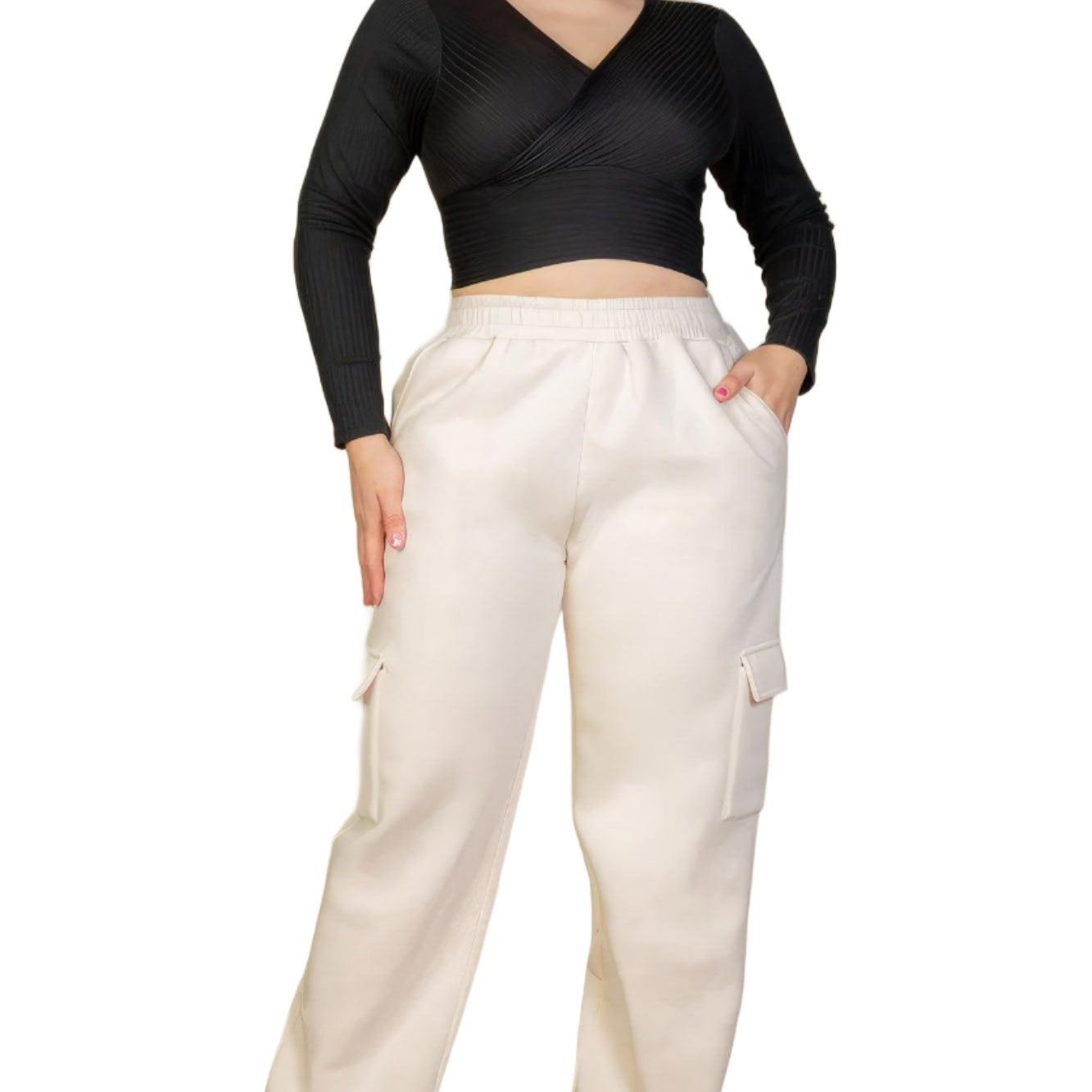 Women's Pants Plus Size Side Pocket Drawstring Waist Sweatpants