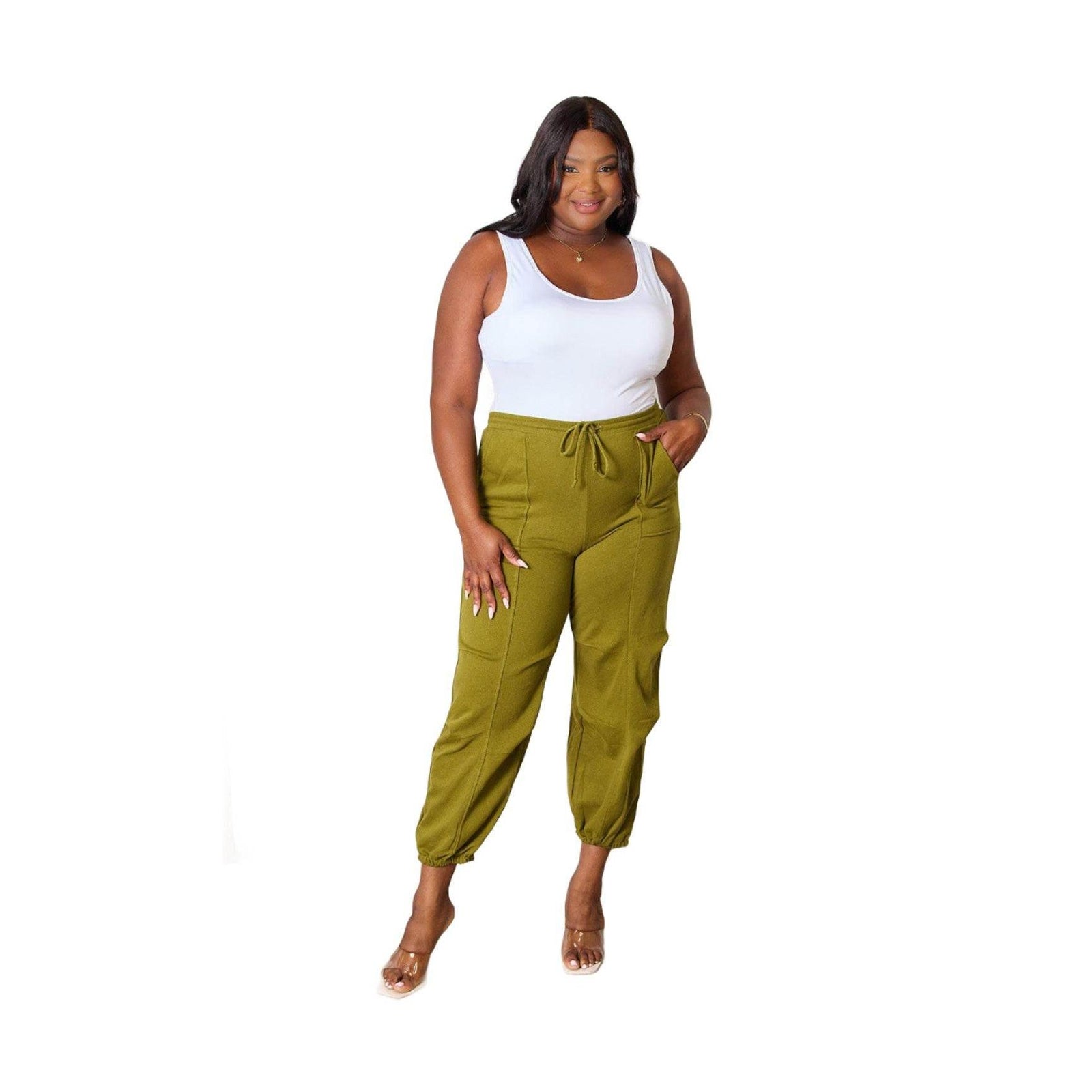 Culture Code Full Size Drawstring Sweatpants with pockets - VacationGrabs