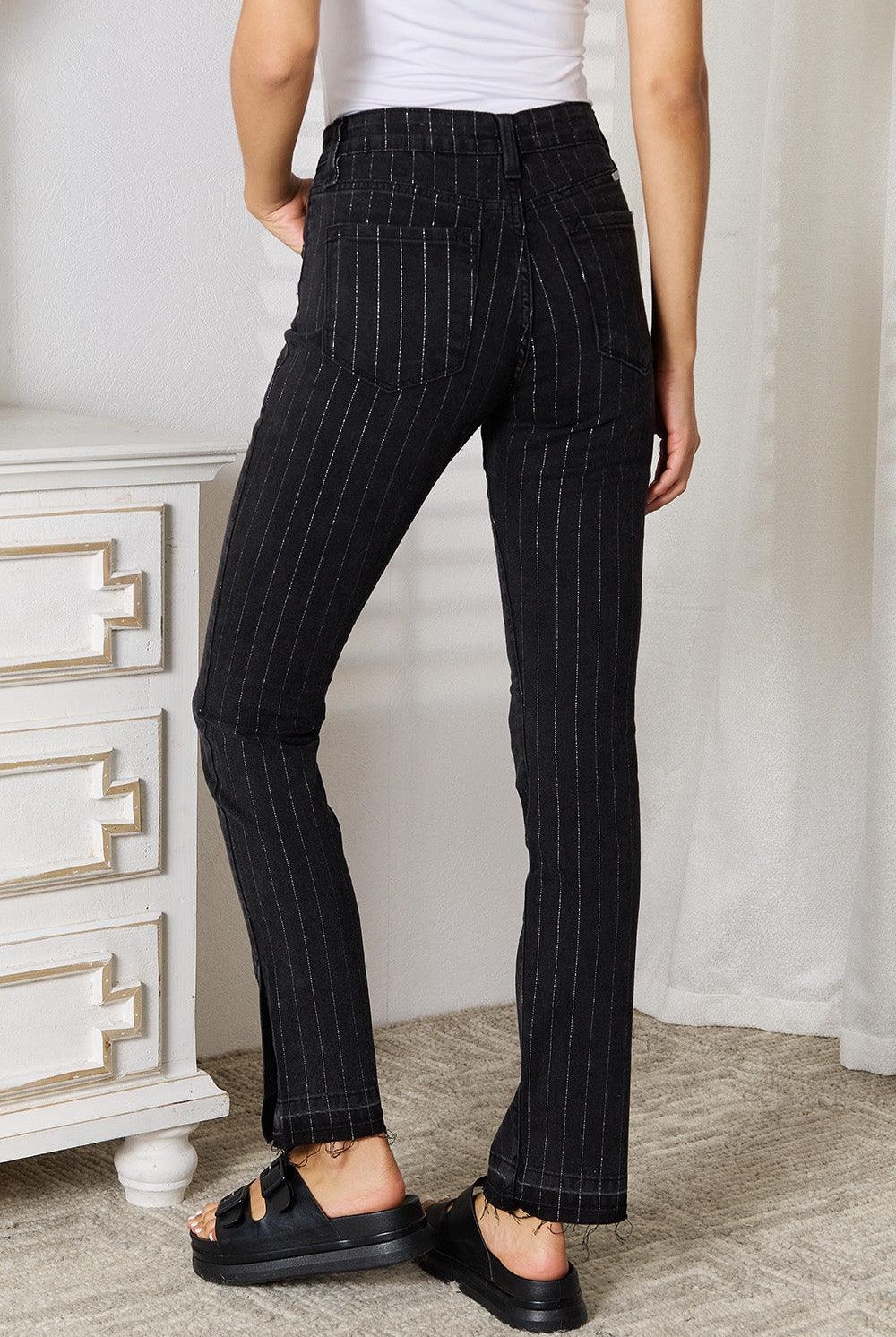 Women's Pants Kancan Striped Pants with Pockets