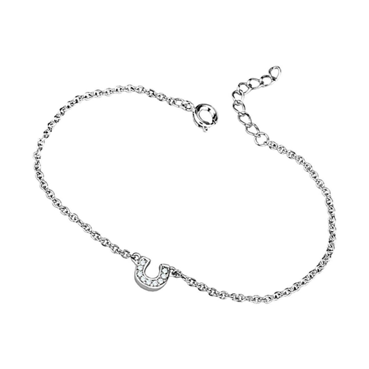 Elegant adjustable rhodium plated bracelet with a stylish design for women's jewelry