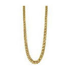 Adornia stainless steel chain necklace in gold with a sleek and modern design for men's fashion