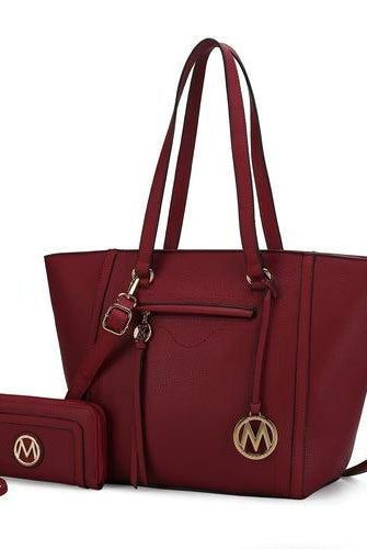 Wallets, Handbags & Accessories Alexandra Vegan Leather Women Tote Handbag With Wallet