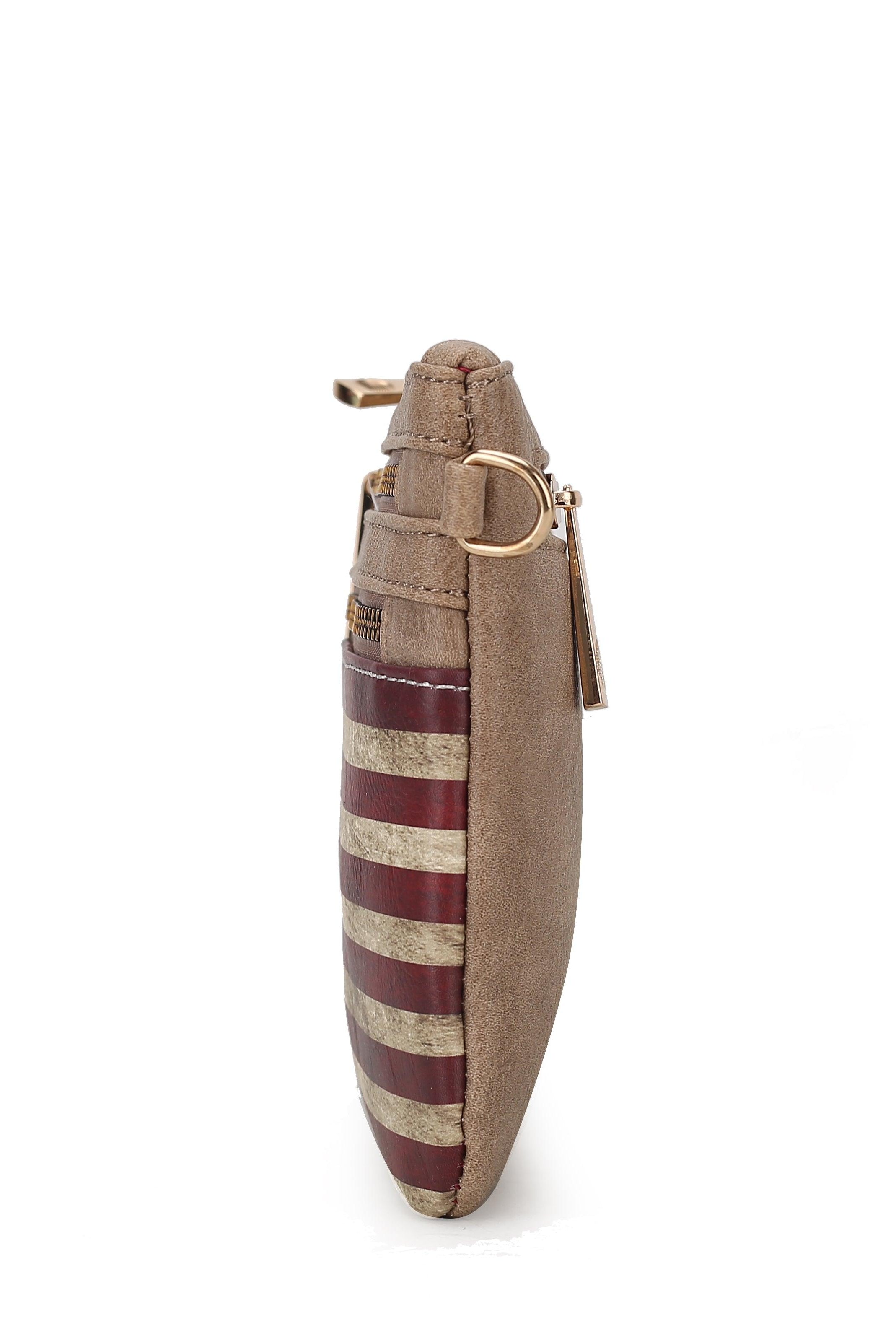 Wallets, Handbags & Accessories Alisson Vegan Leather Women Flag Crossbody/Wristlet Bag