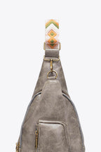 Pink Pu Leather Sling Bag - VacationGrabs