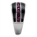 Stylish amethyst crystal rings for women featuring a sleek design and sparkling stones