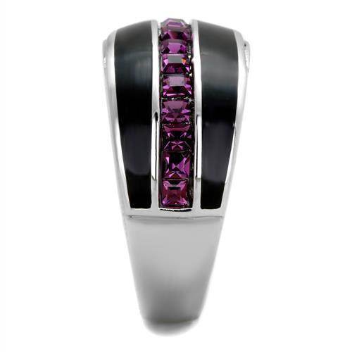 Stylish amethyst crystal rings for women featuring a sleek design and sparkling stones