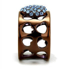 VacationGrabs aquamarine crystal ring featuring heart cutouts and a sparkling design