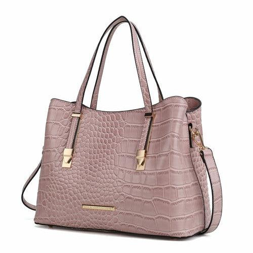 Wallets, Handbags & Accessories Aurelia Crocodile Embossed Vegan Leather Women Tote Handbag