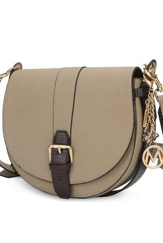 Wallets, Handbags & Accessories Ayla Snake Embossed Color Block Vegan Leather Women Shoulder...