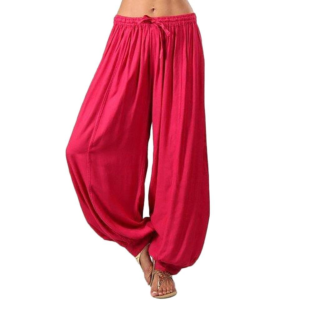 Women's Pants Baggy Harem Pants Women Causal Hippie Loungewear