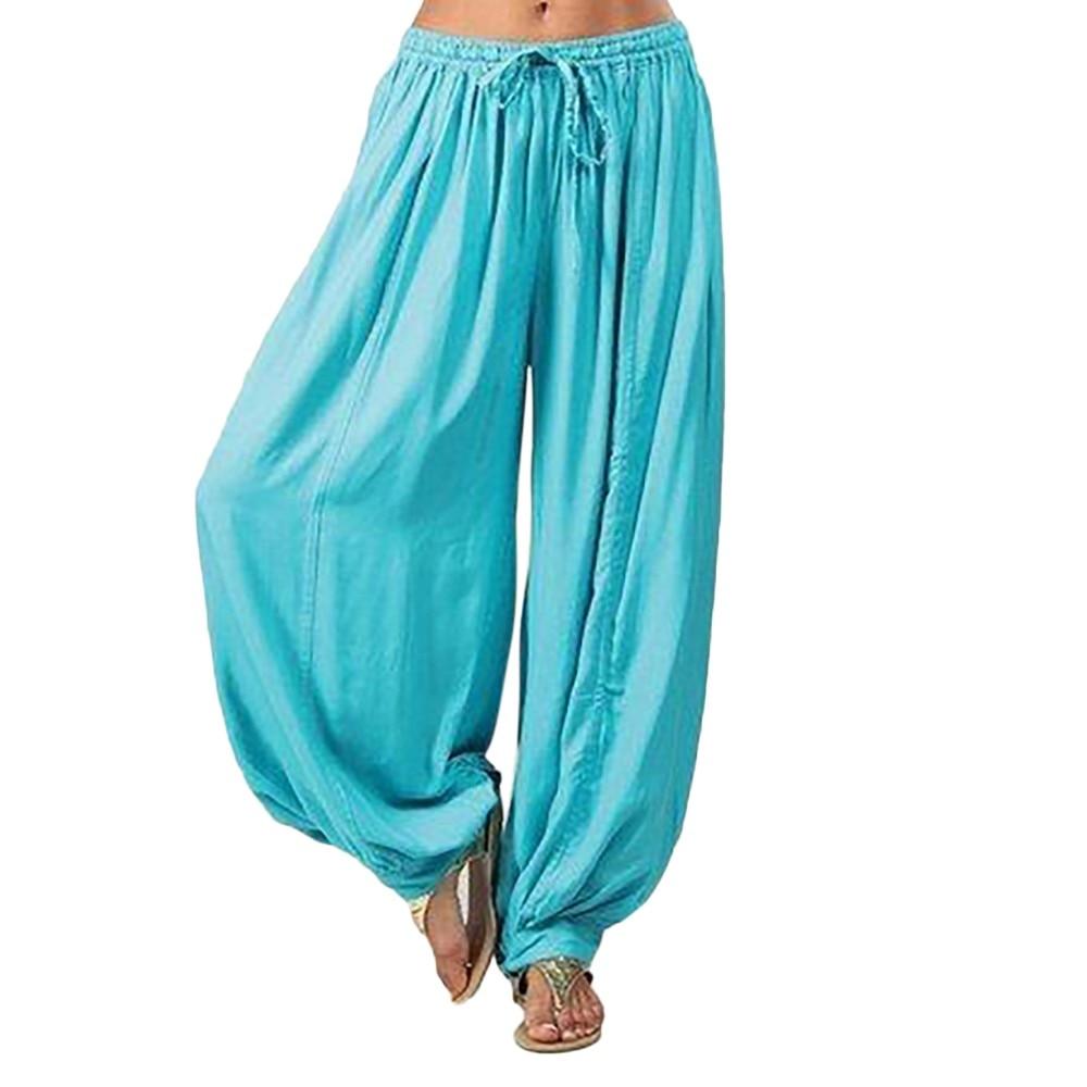 Women's Pants Baggy Harem Pants Women Causal Hippie Loungewear