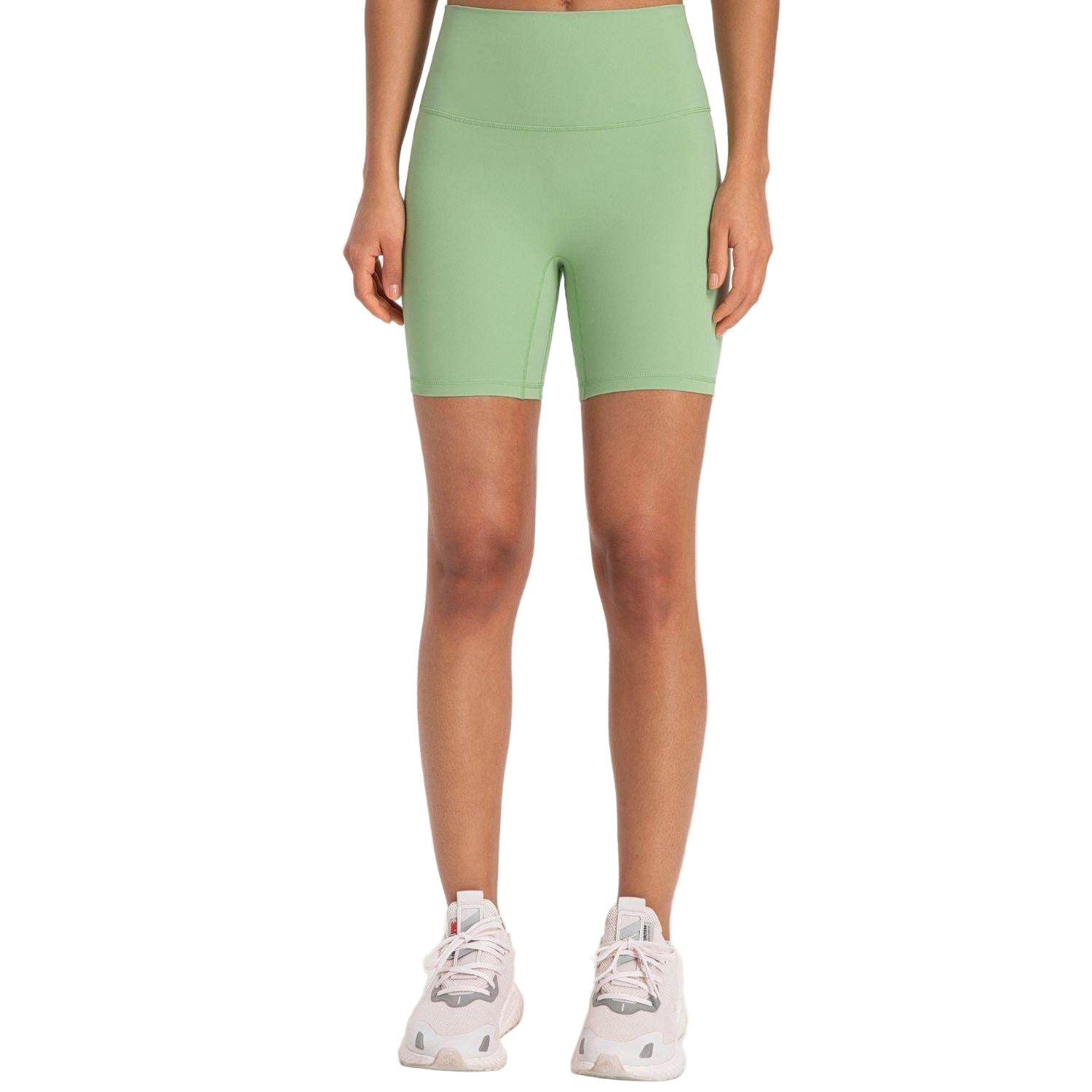 Trendsi Women's High-Rise Biking Shorts in Green for Comfortable Activewear