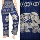 Women's Pants Blue Elephant Pants Womens Hippie Pants Yoga