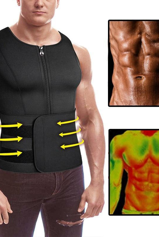 Men's Personal Care Bodyshaper Vest Waist Trainer Slimming Workout Under Shirt