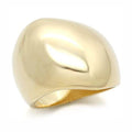 Bold gold cocktail ring for women with a smooth, polished finish for a chic look